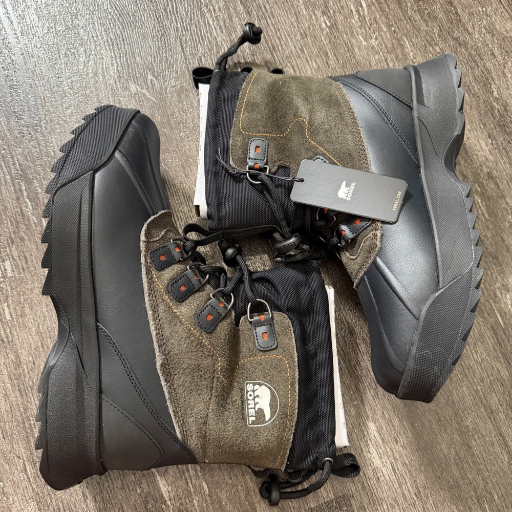 Sorel Scout 87 XT WP Men Waterproof Insulated Winter Boots Black Quarry Size 10